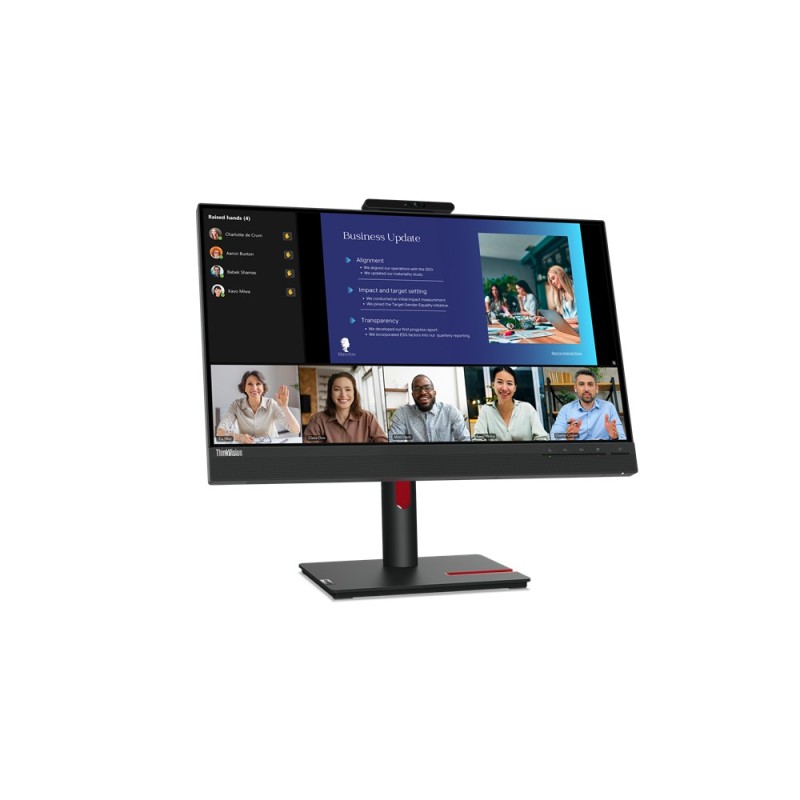 Lenovo ThinkVision T24v-30 60,5cm (23,8") FHD IPS Monitor HDMI/DP/VGA Webcam HV